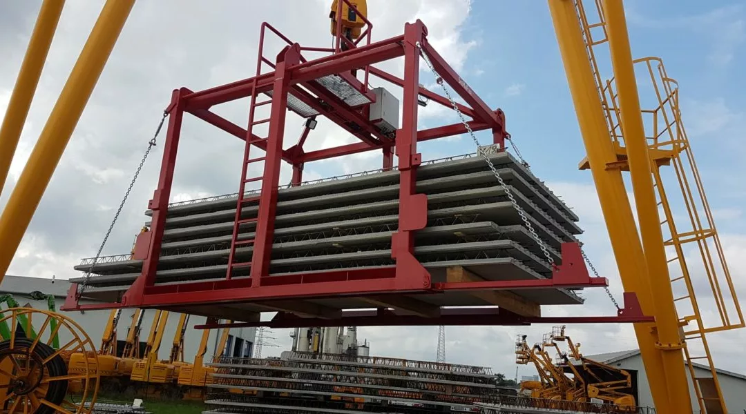 Betondeckengreifer für das Vetra Betonwerk
